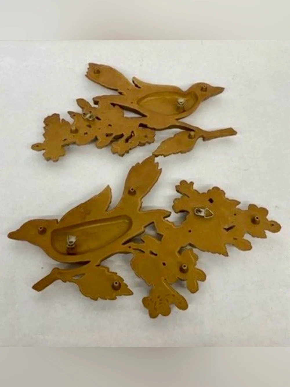 Syroco wall decor Birds Branches Vintage Gold Home Set Classic MCM